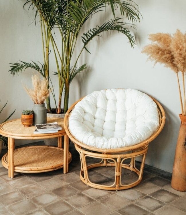 Mojo Boutique Japandi Ambachtelijke Rotan Salontafel