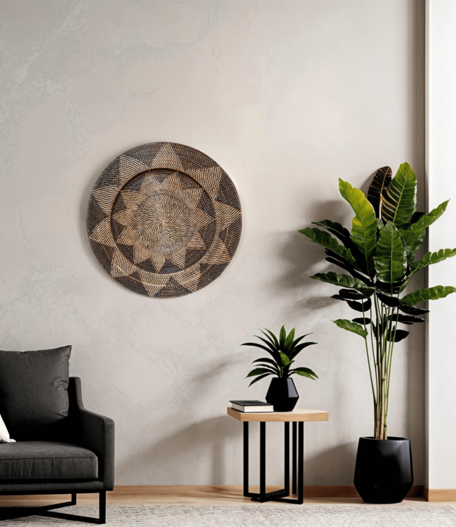 Mojo Boutique Groot natuurlijk boho-chic & Japandi zwart wandbord