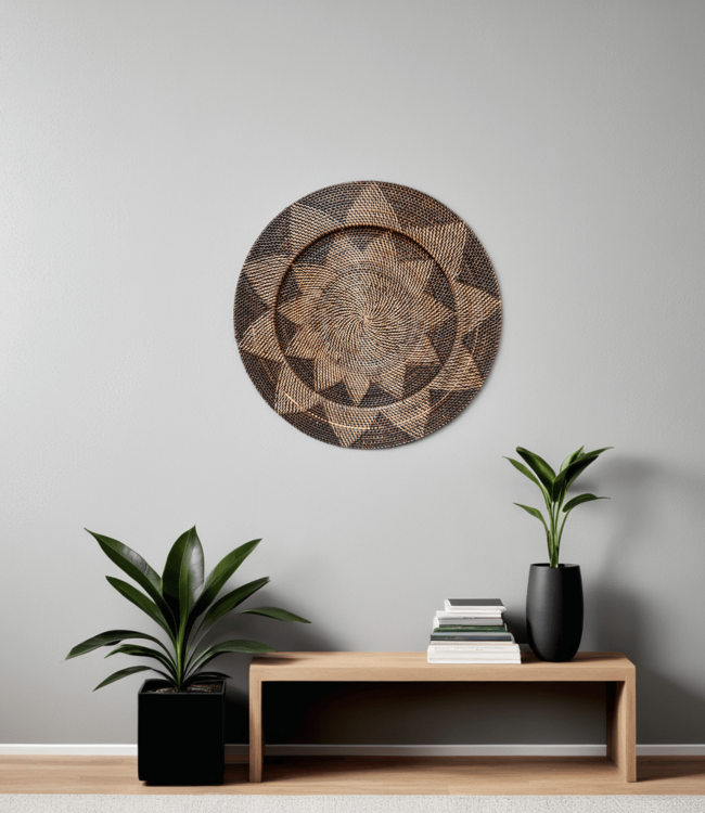 Mojo Boutique Groot natuurlijk boho-chic & Japandi zwart wandbord