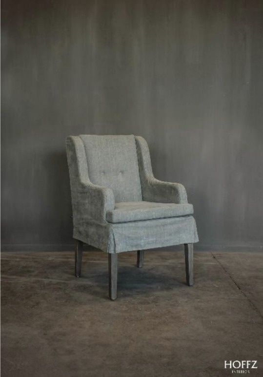 Hoffz Gestoffeerde Eetkamerstoel Loreen | H98 x B58 cm