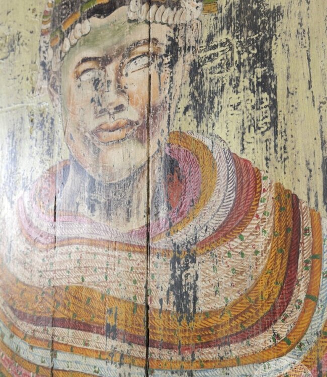 Be-Uniq Handbeschilderd Wandpaneel | H87 x B53 x D2 cm