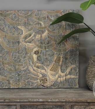 Be-Uniq Handbeschilderd Wandpaneel | H100 x B100 x D4 cm