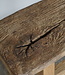 Rene Houtman Oud Eikenhouten Bankje | H46xB60xD19 cm