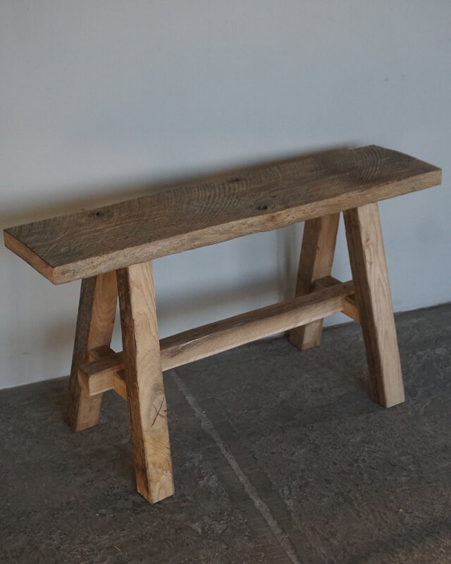 Rene Houtman Oud Eikenhouten Bankje | H45xB80xD20 cm