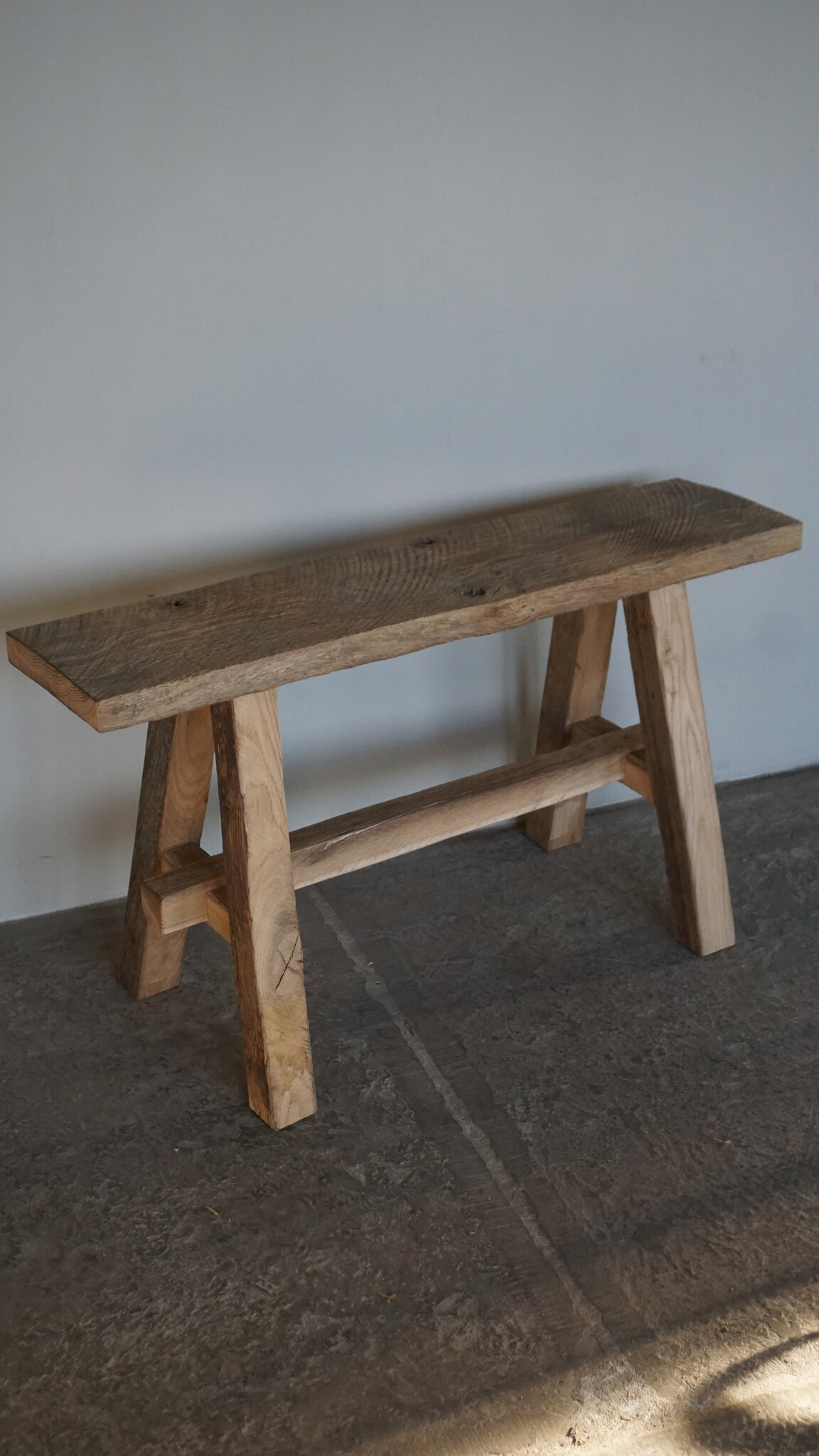 Rene Houtman Oud Eikenhouten Bankje | H45xB80xD20 cm