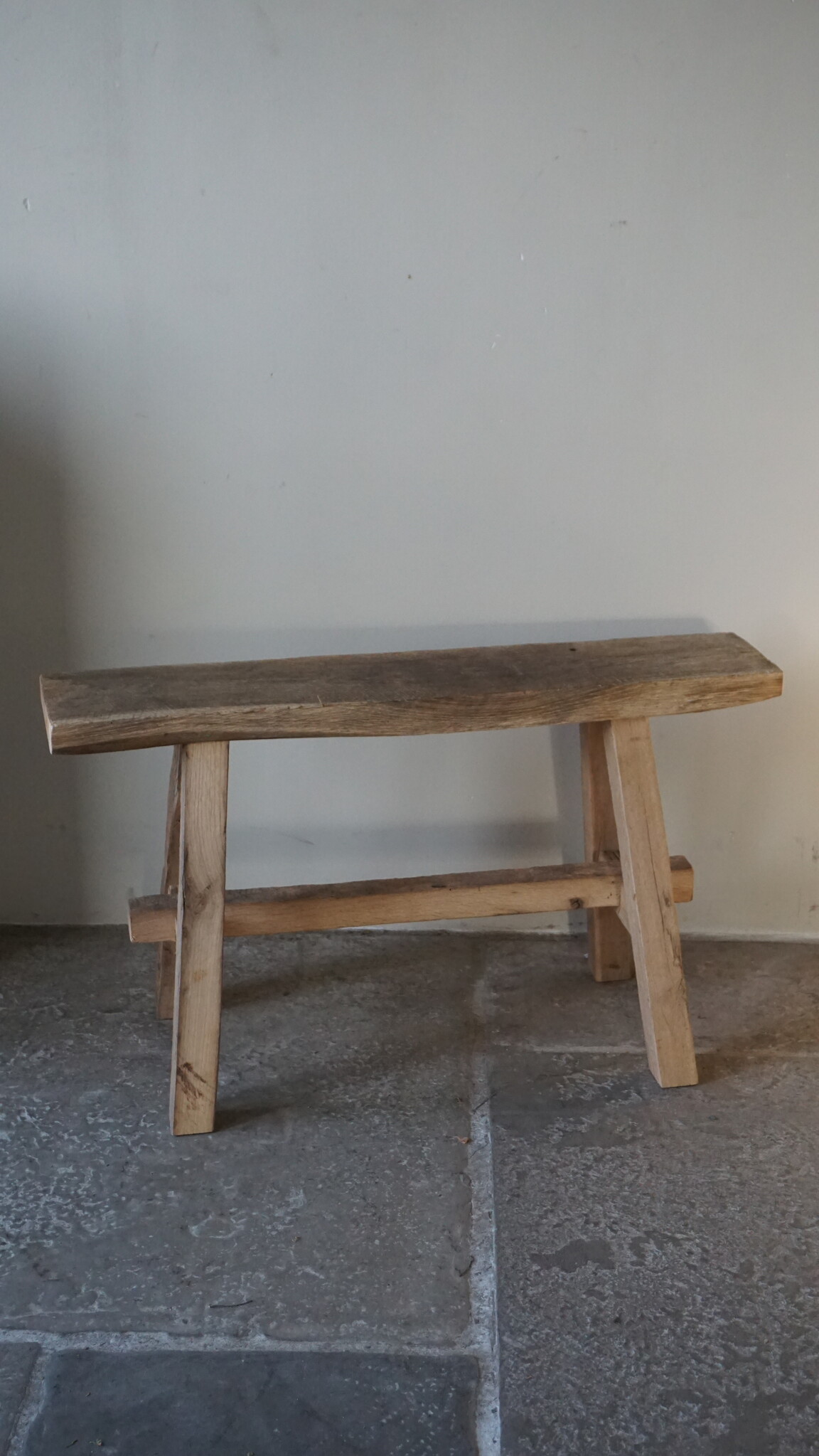 Rene Houtman Oud Eikenhouten Bankje | H46xB80xD18 cm