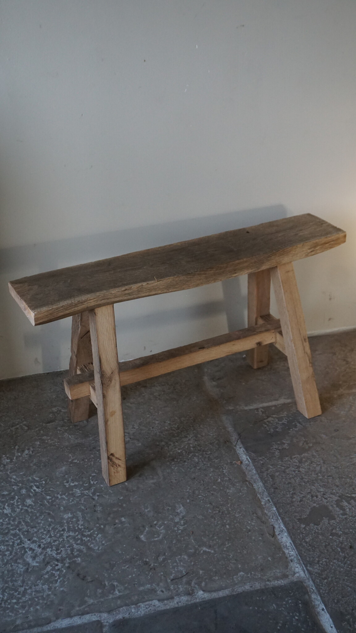Rene Houtman Oud Eikenhouten Bankje | H46xB80xD18 cm