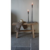 Oud Eikenhouten Bankje | H45xB80xD19 cm