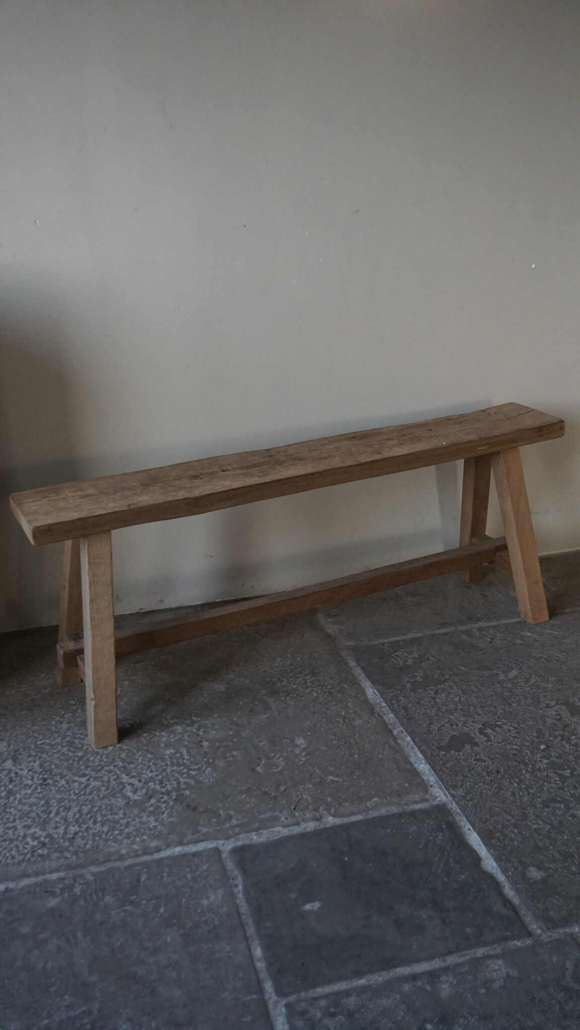 Rene Houtman Oud Eikenhouten Bankje | Nr 1 | H46xB120xD20 cm