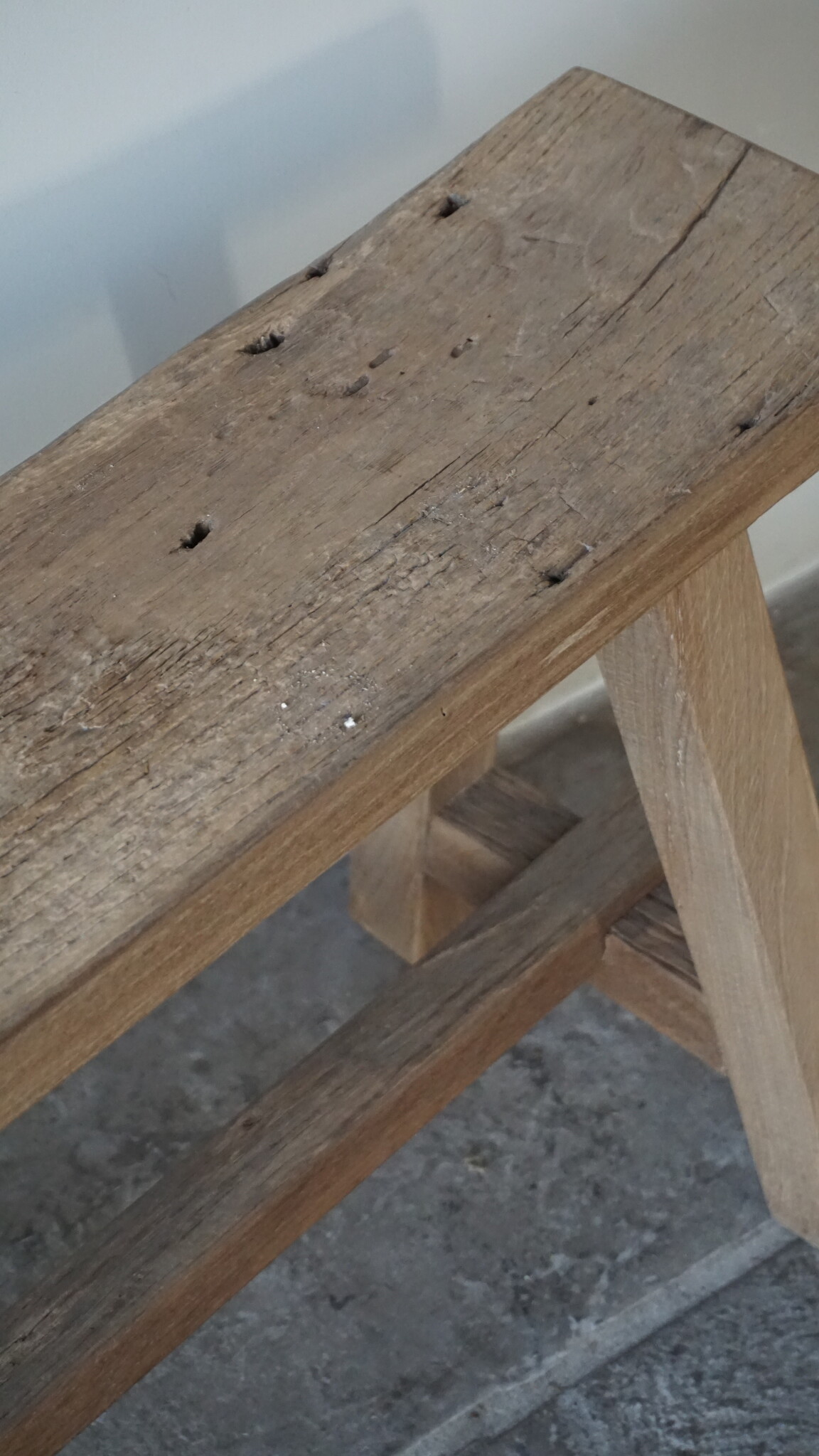Rene Houtman Oud Eikenhouten Bankje | Nr 1 | H46xB120xD20 cm