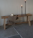 Rene Houtman Oud Eikenhouten Bankje | Nr 3 | H45xB120xD21 cm