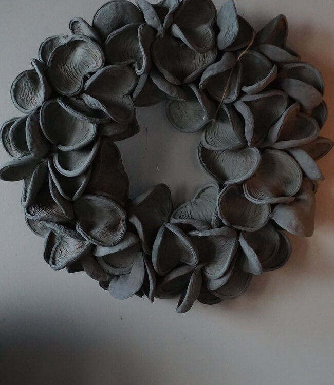 Rene Houtman Krans Badamvrucht | Grijs | Meerdere Maten