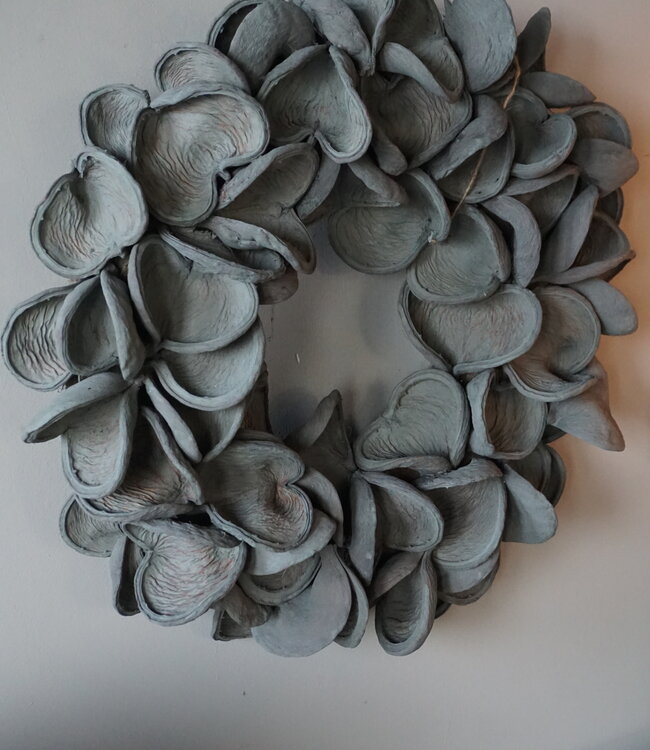 Rene Houtman Krans Badamvrucht | Grijs | Meerdere Maten