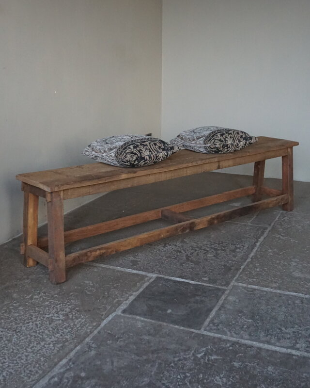 Rene Houtman Eetkamerbank Oud Hout | H45xL180xB29 cm