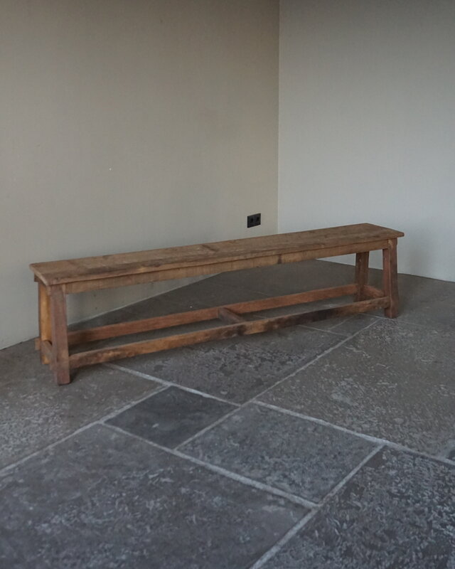 Rene Houtman Eetkamerbank Oud Hout | H45xL180xB29 cm