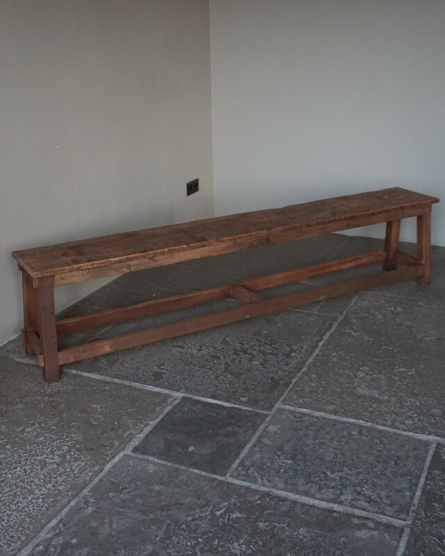 Rene Houtman Eetkamerbank Oud Hout | H45xL200xB30 cm