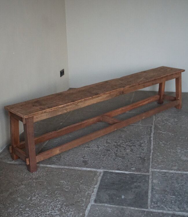 Rene Houtman Eetkamerbank Oud Hout | H45xL200xB30 cm