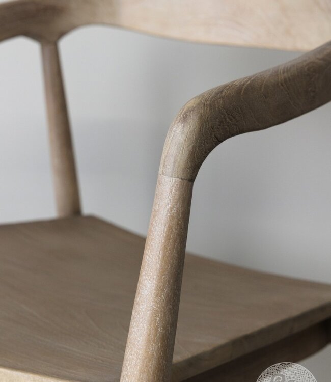 Be-Uniq Armstoel Zira | Teak | H77xB54xD50 Cm Light