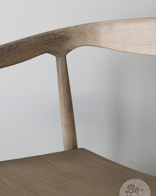 Be-Uniq Armstoel Zira | Teak | H77xB54xD50 Cm Light