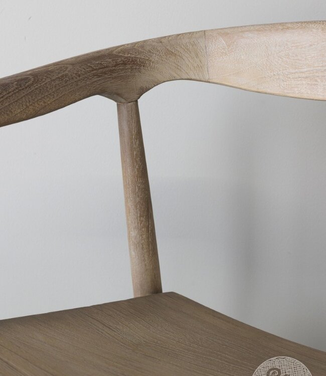 Be-Uniq Armstoel Zira | Teak | H77xB54xD50 Cm Light