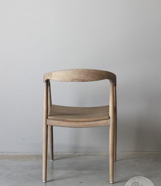 Rene Houtman Armstoel Zira | Teak | H77xB54xD50 Cm Light