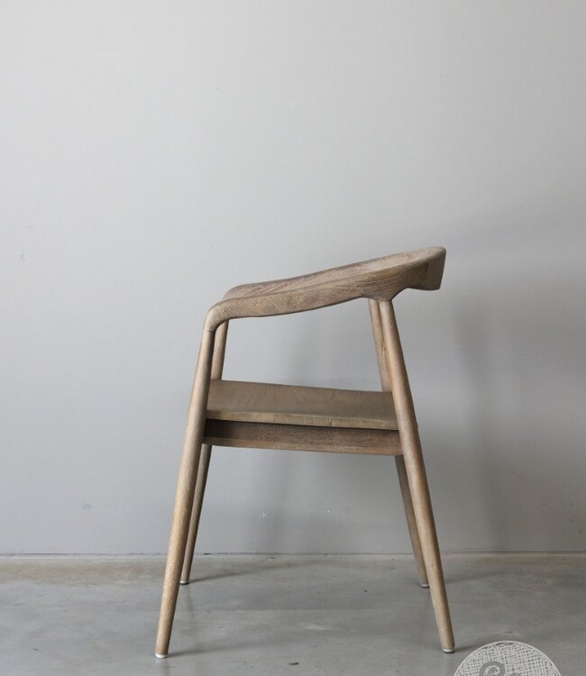 Rene Houtman Armstoel Zira | Teak | H77xB54xD50 Cm Light