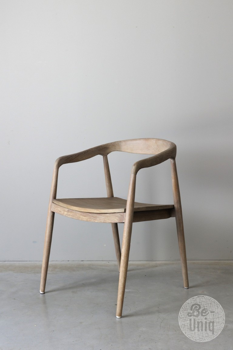 Be-Uniq Armstoel Zira | Teak | H77xB54xD50 Cm Light