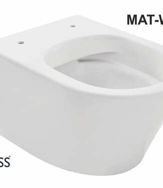 Wiesbaden Vesta Wandcloset Rimless | Mat Wit | 52 cm