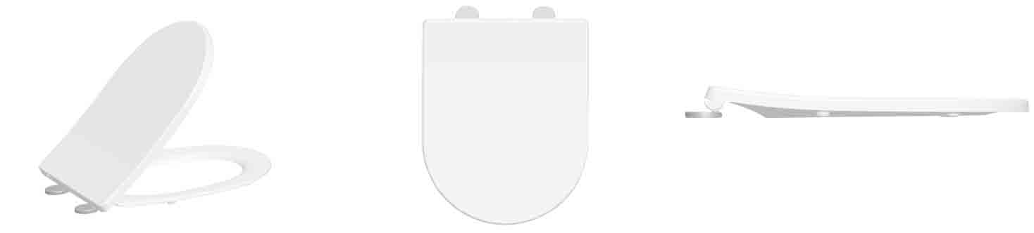Wiesbaden Shade Slim Toiletzitting Softclose En Quick Release | Mat Wit