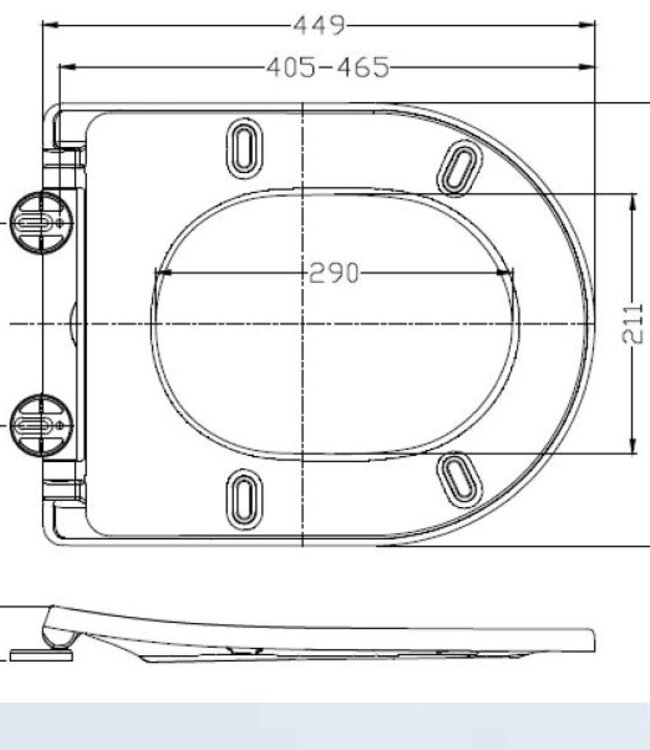 Wiesbaden Shade Slim Toiletzitting Softclose En Quick Release | Mat Wit