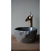 Kleine Stenen Waskom + Spoelgat | H14 x B24 x D22 cm