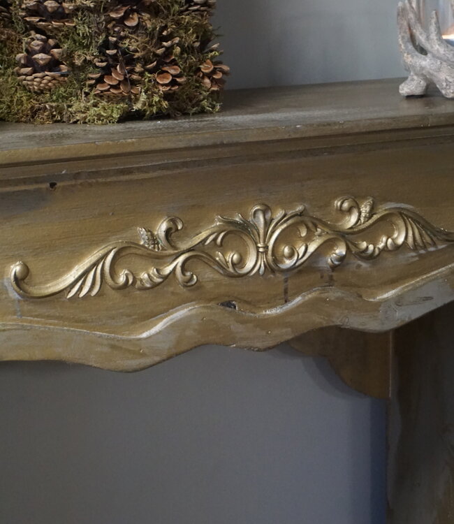 Rene Houtman Houten Schouw | Goudkleurig | H101 x B125 x D28 cm