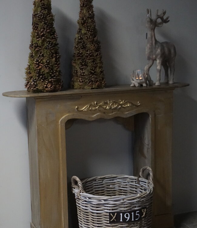 Rene Houtman Houten Schouw | Goudkleurig | H101 x B125 x D28 cm