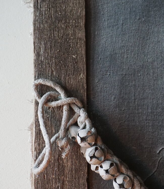 Rene Houtman Wanddoek | Uniek | Oud Eikenhout | Ornament | H65xB48 cm