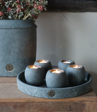 Brynxz Set Van 5 Theelichthouders Op Schaal | Majestic Vintage