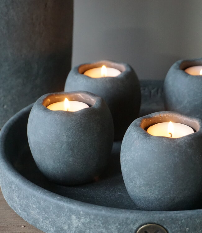 Brynxz Set Van 5 Theelichthouders Op Schaal | Majestic Vintage