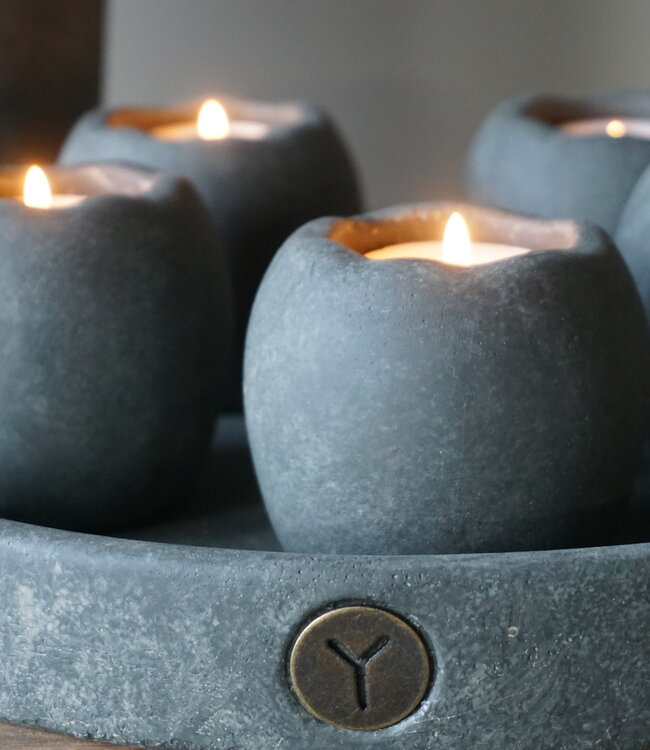 Brynxz Set Van 5 Theelichthouders Op Schaal | Majestic Vintage