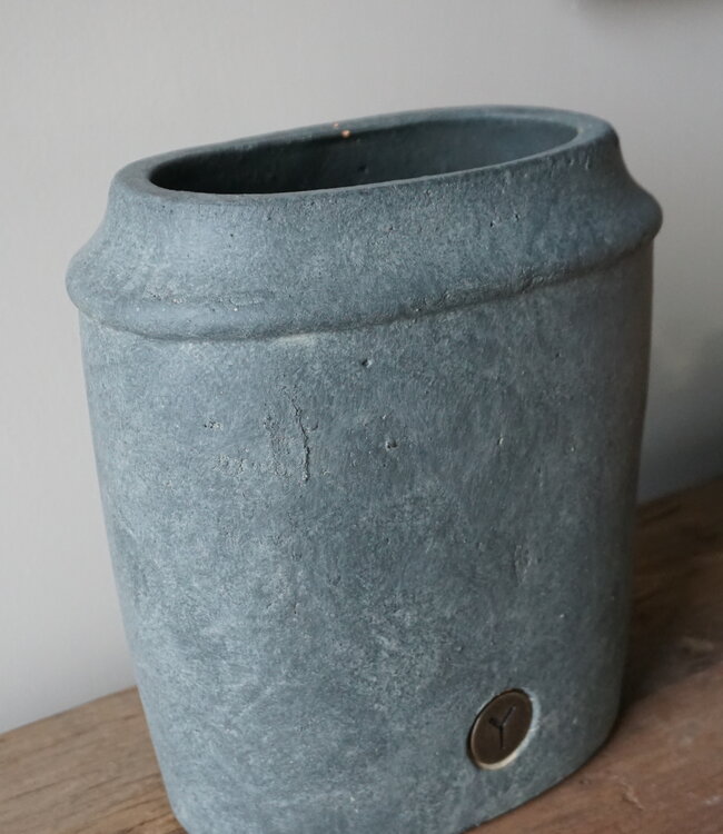 Brynxz Plantenbak Ovaal | Majestic Vintage | H26xB24xD15 cm