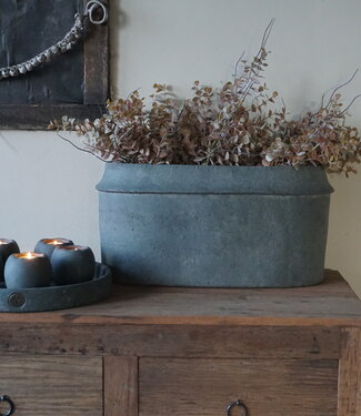 Brynxz Plantenbak Ovaal | Majestic Vintage | H22xB44xD20 cm