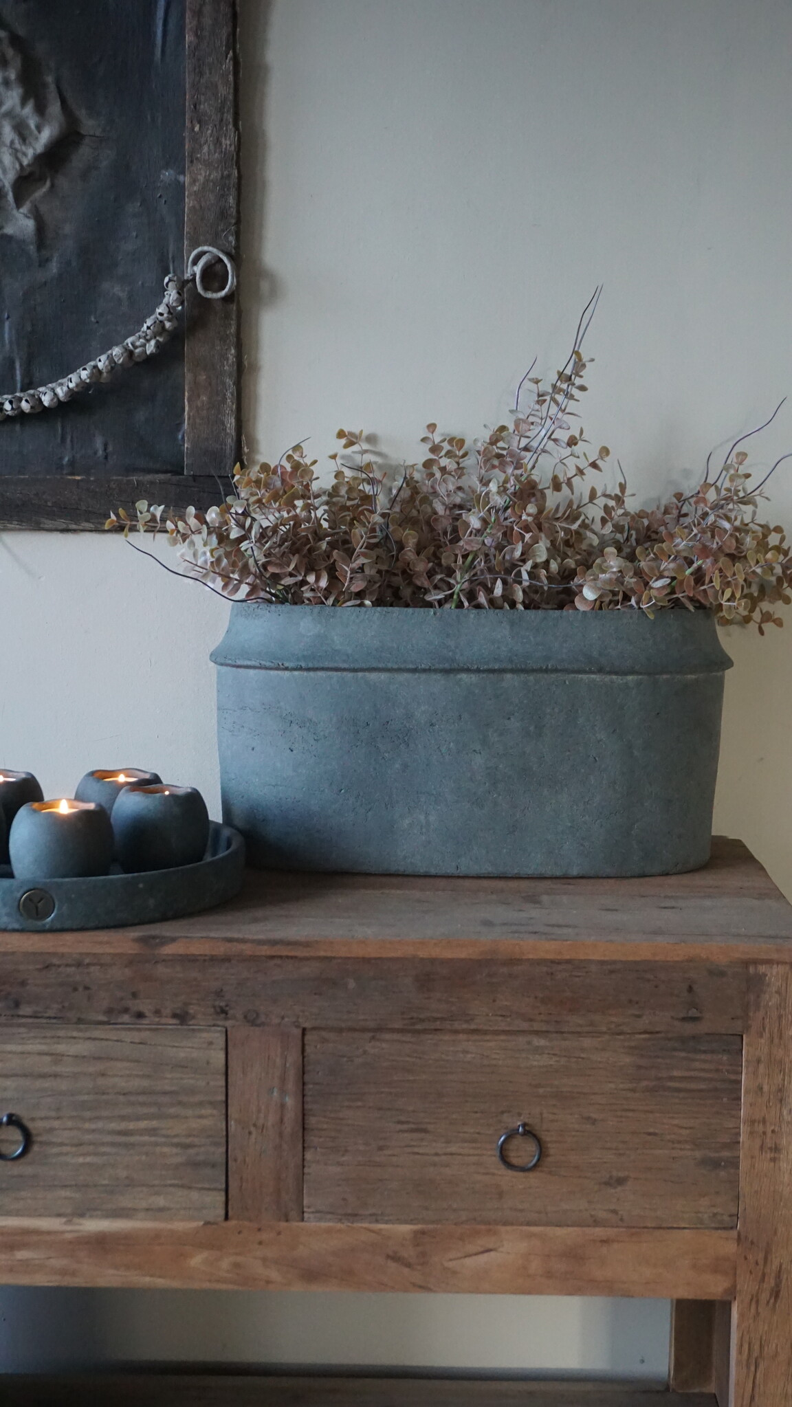 Brynxz Plantenbak Ovaal | Majestic Vintage | H22xB44xD20 cm