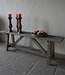 Luksa Home Collection Oud Houten Bankje | H45 x B140 x D28,5 cm