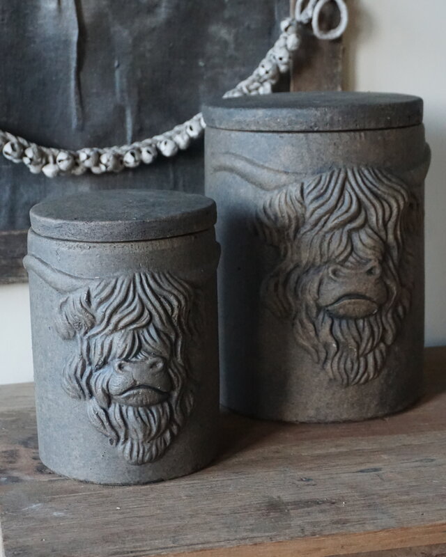 Brynxz Pot Met Deksel Schotse Hooglander L | H25 x D20