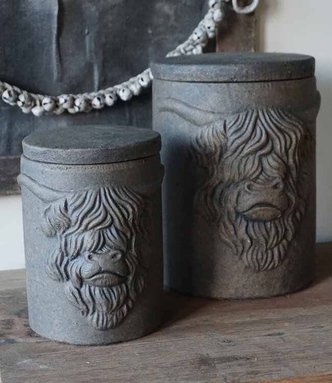 Brynxz Pot Met Deksel Schotse Hooglander L | H25 x D20