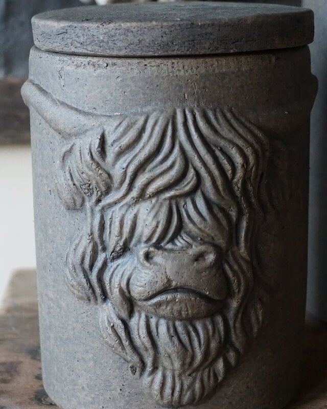 Brynxz Pot Met Deksel Schotse Hooglander M | H19 x D15