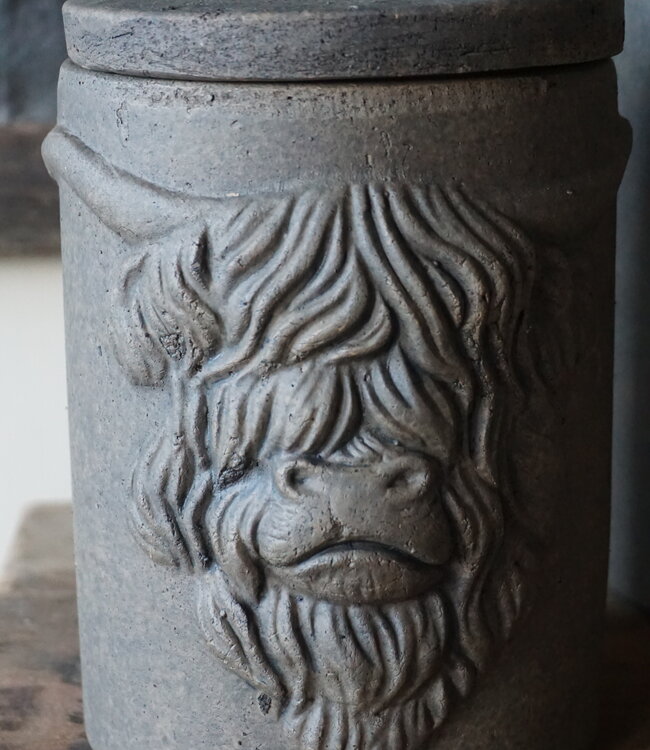 Brynxz Pot Met Deksel Schotse Hooglander M | H19 x D15