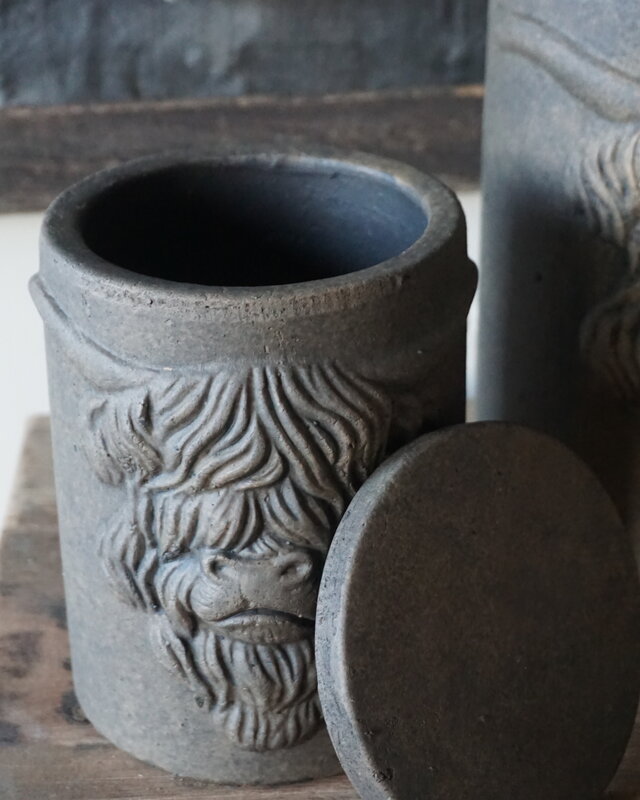 Brynxz Pot Met Deksel Schotse Hooglander M | H19 x D15