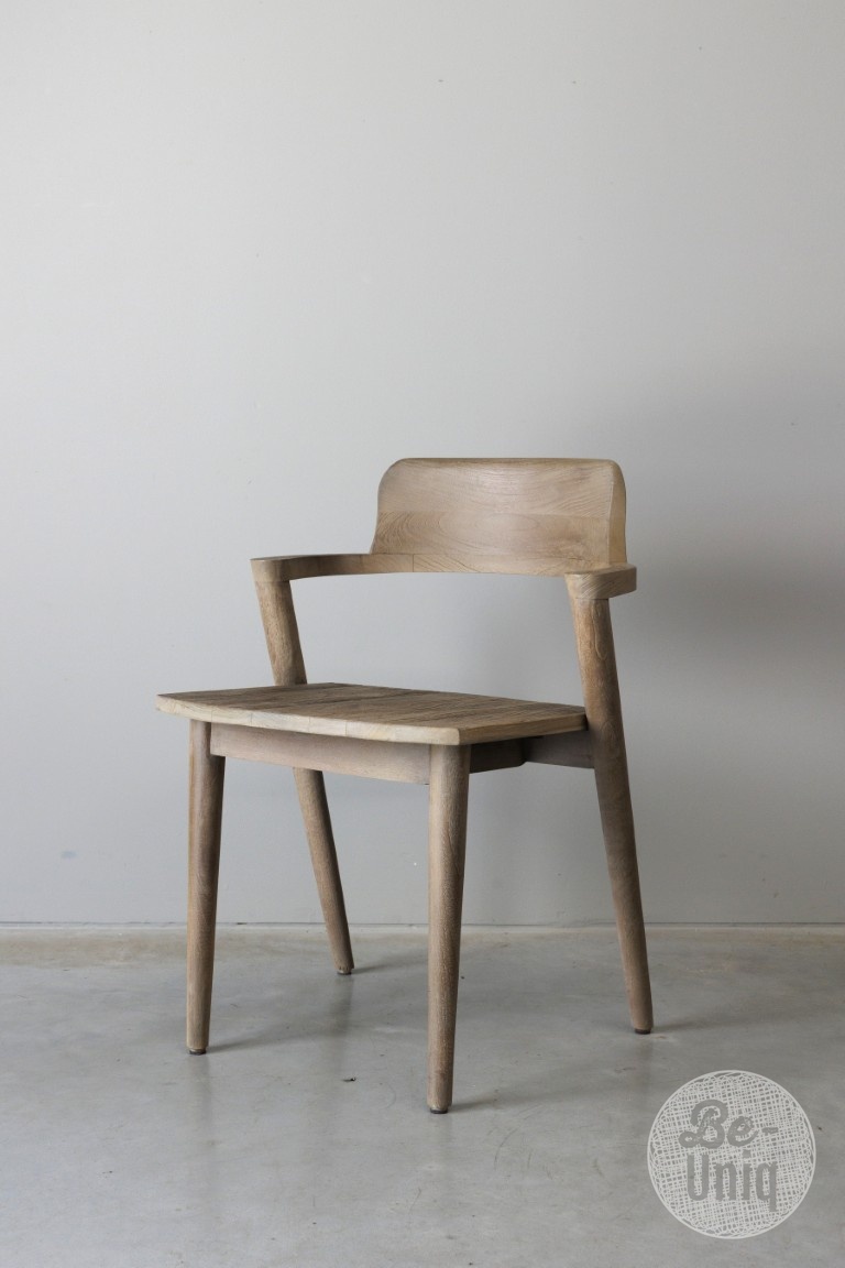 Be-Uniq Eetkamerstoel Rosa | Light Finish | Teakhout