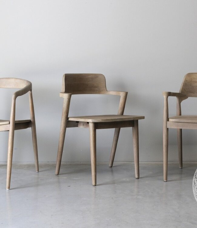 Be-Uniq Eetkamerstoel Rosa | Light Finish | Teakhout