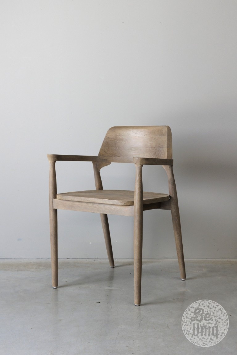 Be-Uniq Eetkamerstoel Lucca | Light Finish | Teak Hout