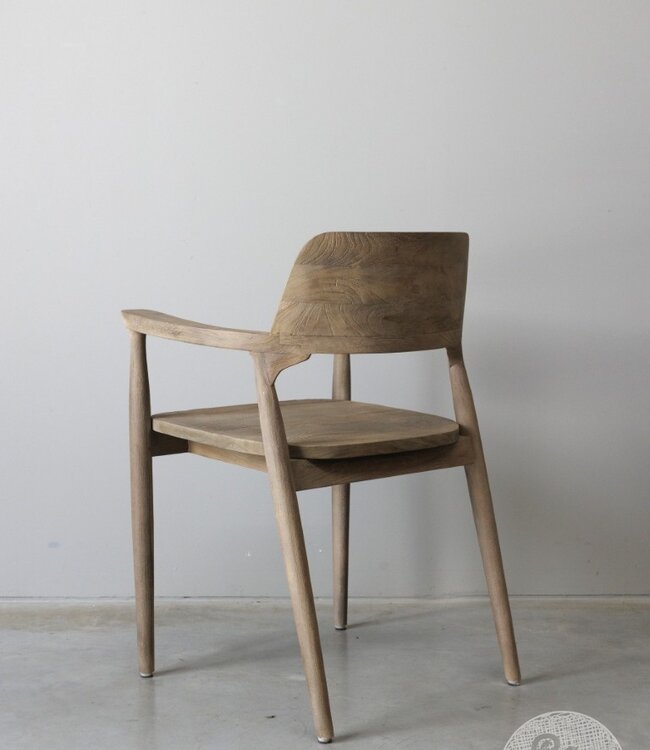 Be-Uniq Eetkamerstoel Lucca | Light Finish | Teak Hout